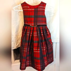 Pippa & Julie 6X Sateen Plaid Dress EUC